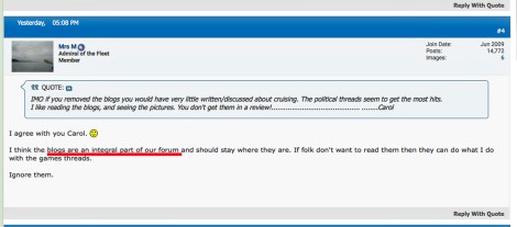 Blogs an integral part of Forum
