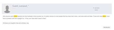 Botox comment
