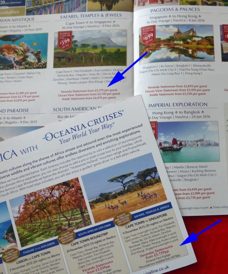 Cruise select price comparison