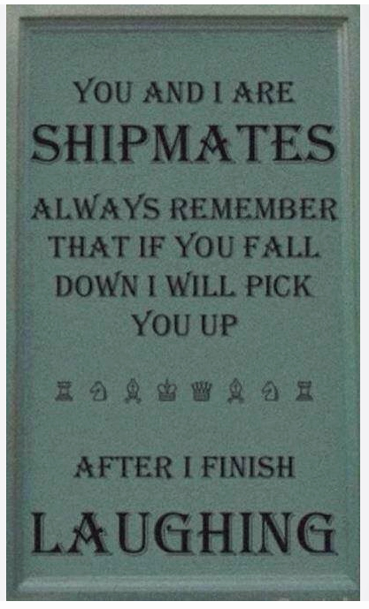 You and I are Shipmates
